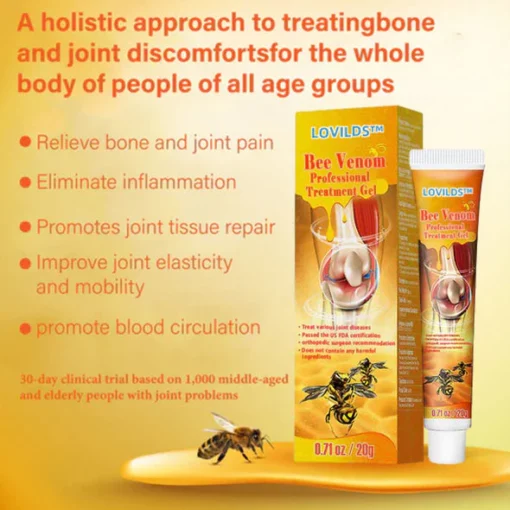 LOVILDS® New Zealand Bee Venom ג'ל טיפולי מקצועי