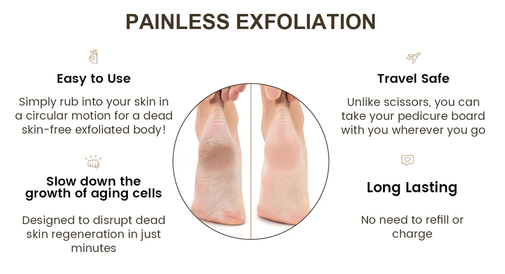 Nurbini™ Crystal Peeling pedikyyrilauta