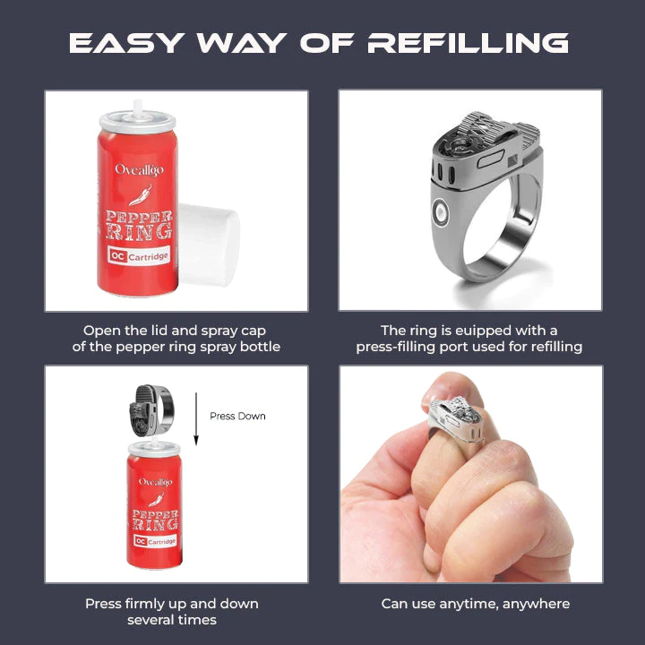 Oveallgo™ Defense Pepper Spray Survival Ring