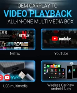 Oveallgo™ Play2Video Wireless CarPlay/ Android Auto