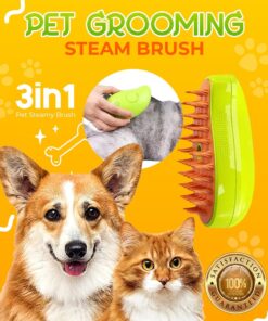 Pet Grooming Steam Brush