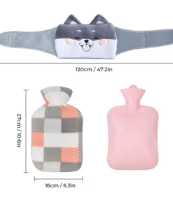 Plush Refillable Hot Water Bottle Belt