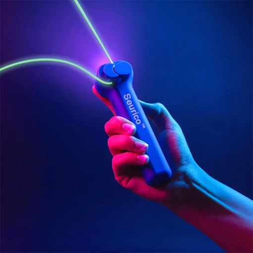 Juguete interactivo Seurico™ que dispara con hilos que brillan en la oscuridad
