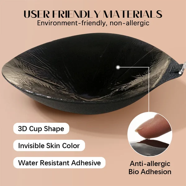 Seurico™ Strapless Adhesive BH-Rêgleaze Reusable Invisible Push Up BH