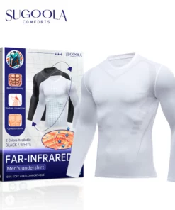 Sugoola™ Far-Infrared Tourmaline Magnetic Mens Undershirt