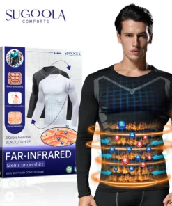 Sugoola™ Far-Infrared Tourmaline Magnetic Mens Undershirt