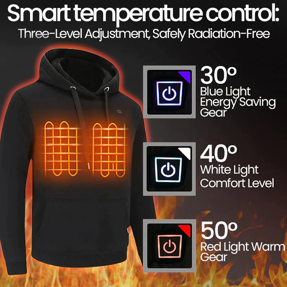 Sudadera con capucha y calefacción inteligente Suptruck™ StayWarm