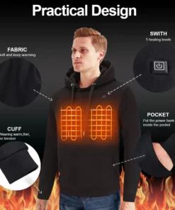 Sudadera con capucha con calefacción intelixente Suptruck™ StayWarm