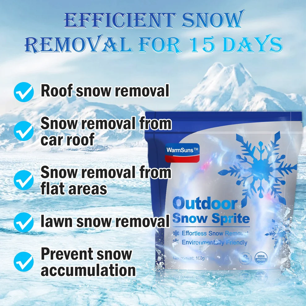 WarmSuns™ Outdoor Snow Sprite--Easy snow removal