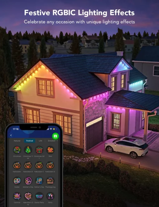 Wi-Fi Bluetooth Smart Permanent Led for outdoor