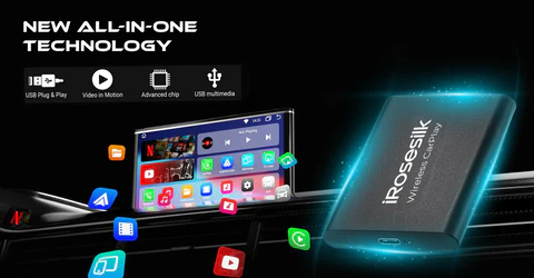 iRosesilk™ All-in-One Wireless CarPlay