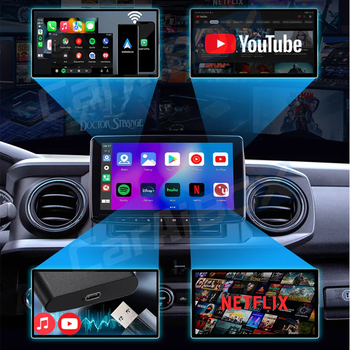 iRosesilk™ All-in-One Wireless CarPlay