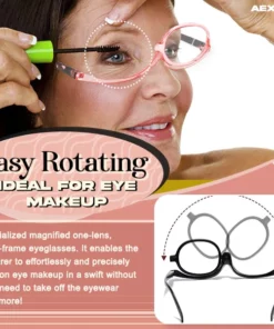 Aexzr™ Magnifying Flip-Lens Cosmetic Eye Glasses