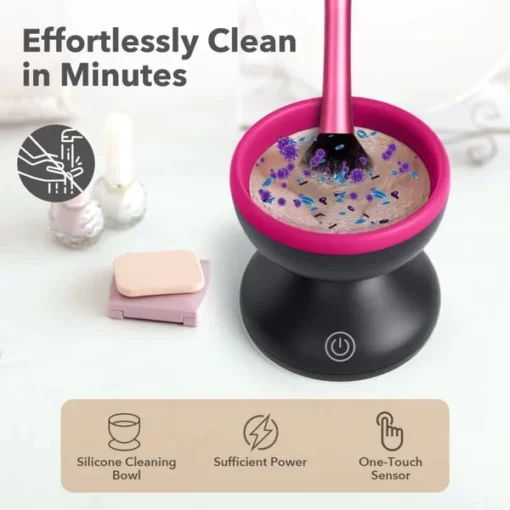 AirOmn™ электрлік макияж щеткасын тазалауға арналған машина