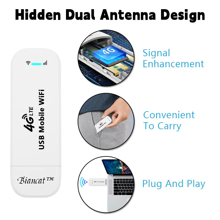 Biancat™ LTE Router Wireless USB Mobile Breedbân Adapter