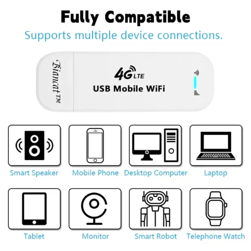 Biancat™ LTE Router Wireless USB Mobile Broadband Adapter