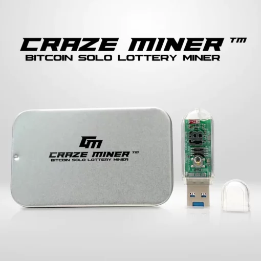 Craze Miner™ Bitcoin Solo Lottery Miner