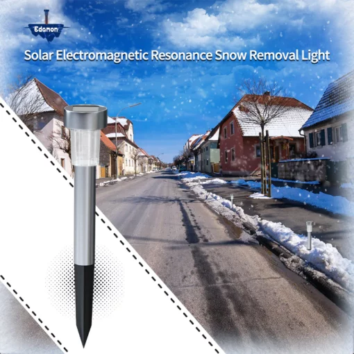 Solárne svetlo na odstraňovanie snehu Edamon™ s elektromagnetickou rezonanciou – nulová spotreba energie