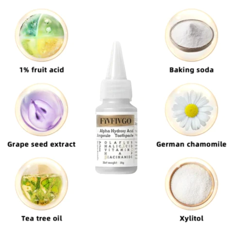 Fivfivgo™ 1% Alpha Hydroxy Acid TAmpoule tandpasta