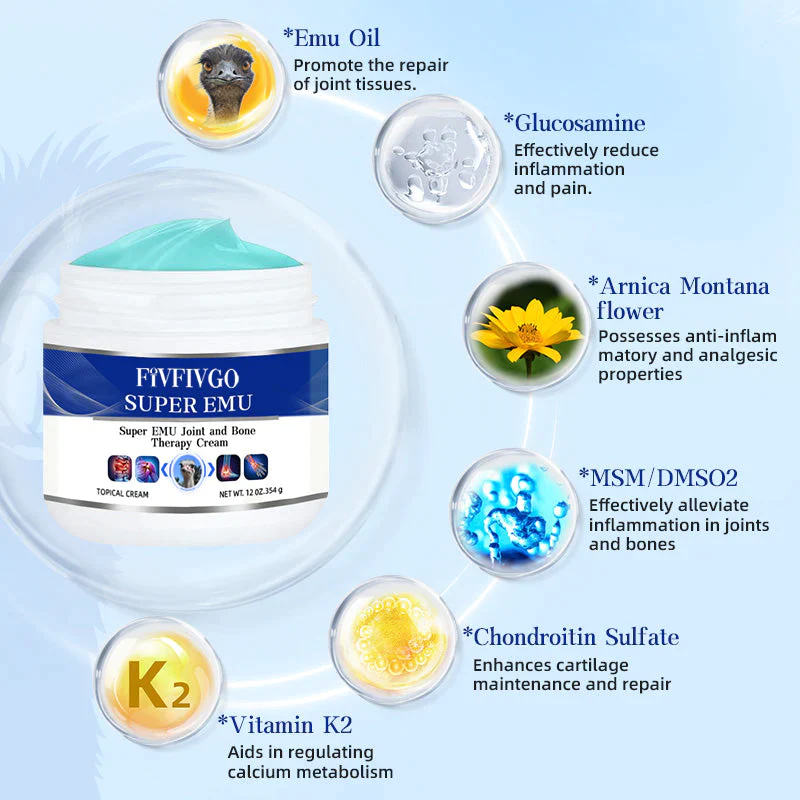 Fivfivgo™ Super EMU Gelenk- und Knochentherapie Creme