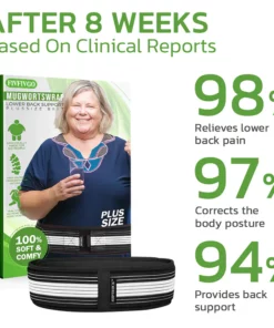 Fivfivgo™ Mugwortswrap Health Stützgürtel für Schmerzen im unteren Rückenbereich