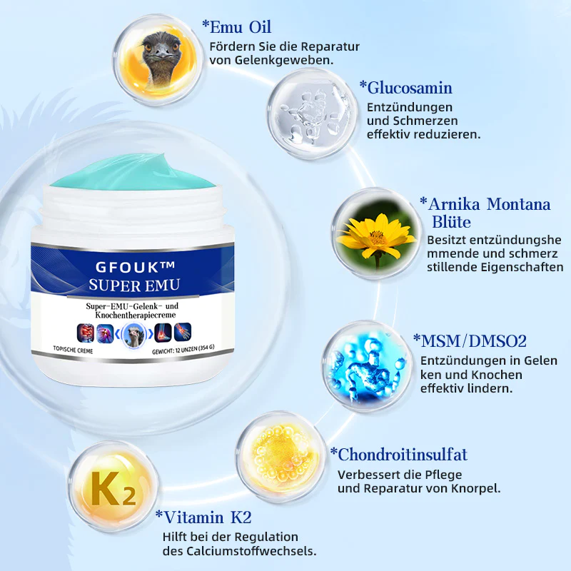 GFOUK™ Super EMU Gelenk- und Knochen-Therapiecreme