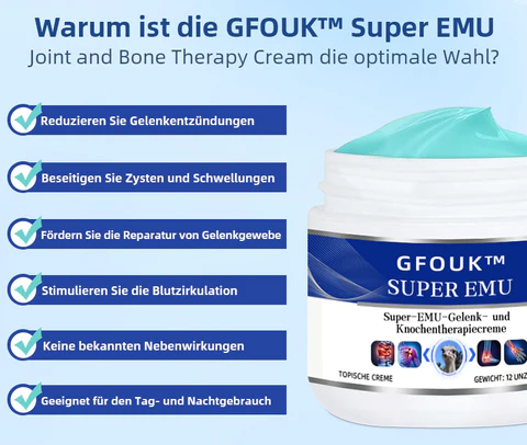 GFOUK™ Super EMU Gelenk- und Knochen-Therapiecreme
