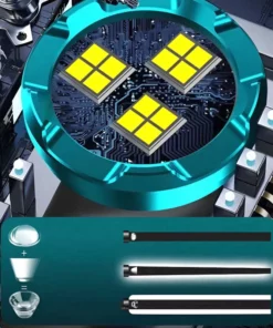 German Three-eyed Monster Mini Flash Super Power Flashlight