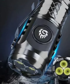 German Three-eyed Monster Mini Flash Super Power Flashlight