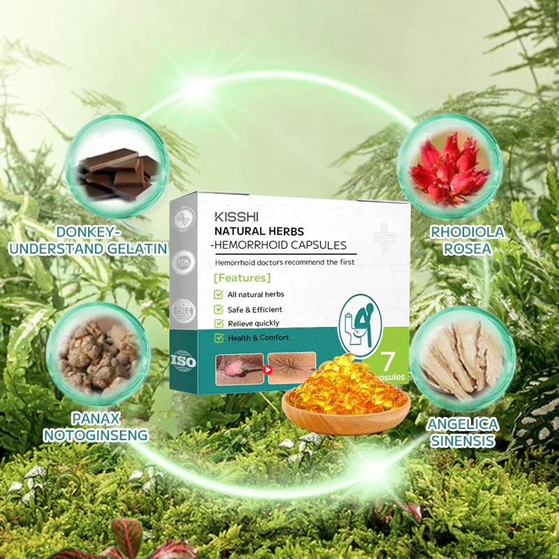 Kisshi™ Natural Herbal Strength Hemorrhoid Capsules