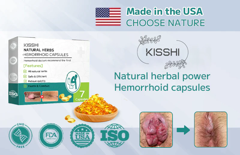 Kisshi™ Natural Herbal Strength Hemorrhoid Capsules