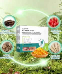 Kisshi™ Natural Herbal Strength Hemorrhoid Capsules