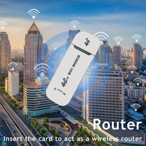 Router LTE Adaptador WiFi de banda ancha móbil USB sen fíos