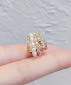 Lymph therapy white onyx earmuffs