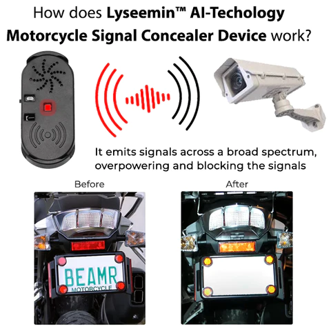 Lyseemin ™ AI-Techology Motorcycle Signal Concealer Device