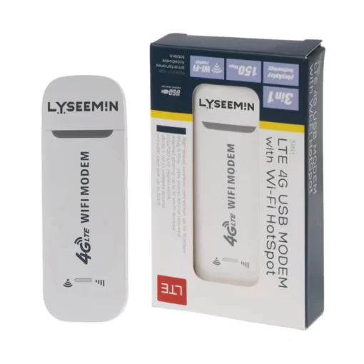 Lyseemin™ LTE Router ອະແດບເຕີບຣອດແບນມືຖືໄຮ້ສາຍ USB