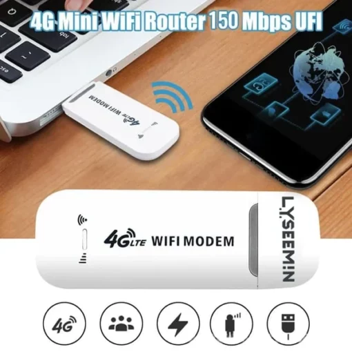 Lyseemin™ LTE-router Drahtloser USB-adapter foar mobyl Breitband