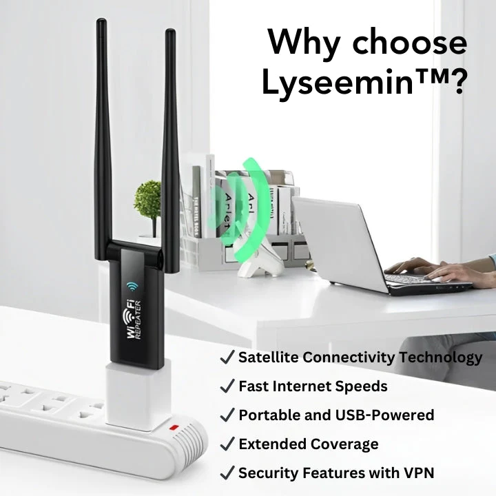 Lyseemin™ Tragbarer Satellit WiFi USB