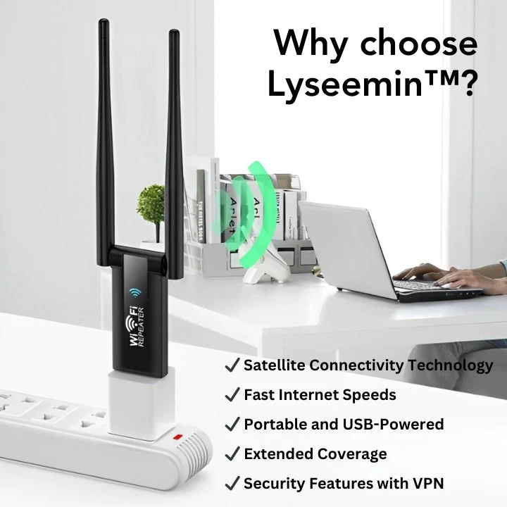 Lyseemin™ Tragbarer Satellite WiFi USB