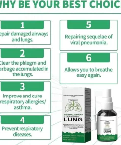 Organic Herbal Lung Repair Nasal Spray: Powerful Lung Clearing and Repairing