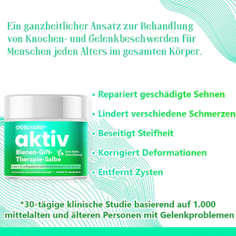 Ourlyard™ ACTIV Bienengift Gelenk- und Knochentherapiecreme