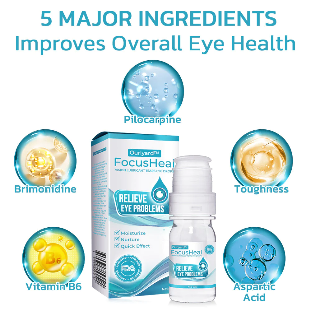 Ourlyard™ FocusHeal Vision Lubricant Tears Eye Drops