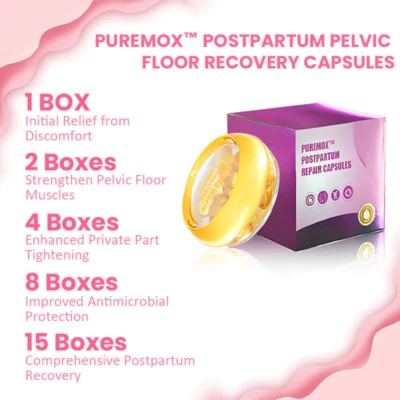 PureMox™ Postpartum Pelvic Floor Recovery Feminine Wellness Antimicrobial Capsules