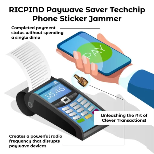 Adhesivo para teléfono RICPIND 2 Paywave Saver Techchip Jammer