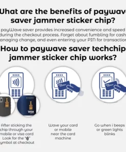 RICPIND 2 Paywave Saver Techchip Phone Sticker Jammer