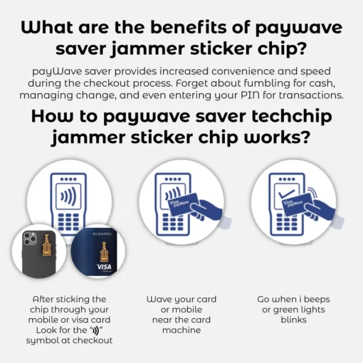 Adhesivo para teléfono RICPIND 2 Paywave Saver Techchip Jammer