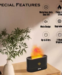RICPIND Flame Aroma Ultrasonic Air Humidifier