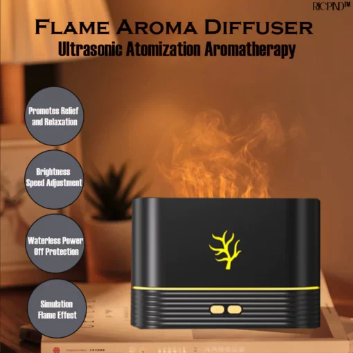 RICPIND Flame Aroma ultrazvučni ovlaživač zraka