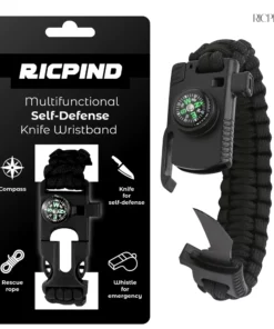 RICPIND Multifunctional Self-Defense Knife Wristband