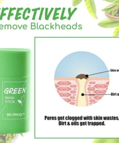Seurico™ Green Tea Clay Mask Stick For Oil Control